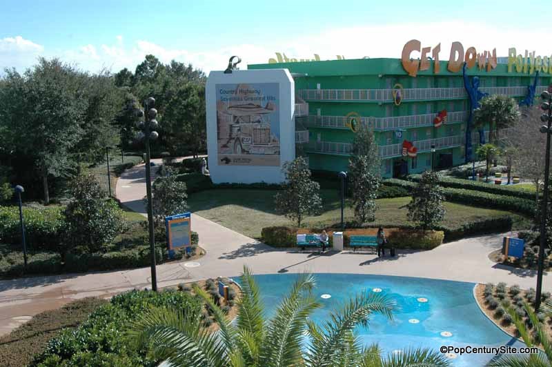 Goofy Play Area and 70s Bldg